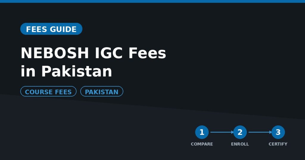 NEBOSH IGC fees in Pakistan - what to expect and what affects the price