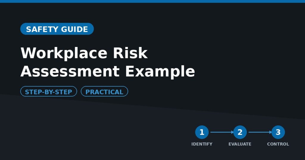 Workplace risk assessment step-by-step example